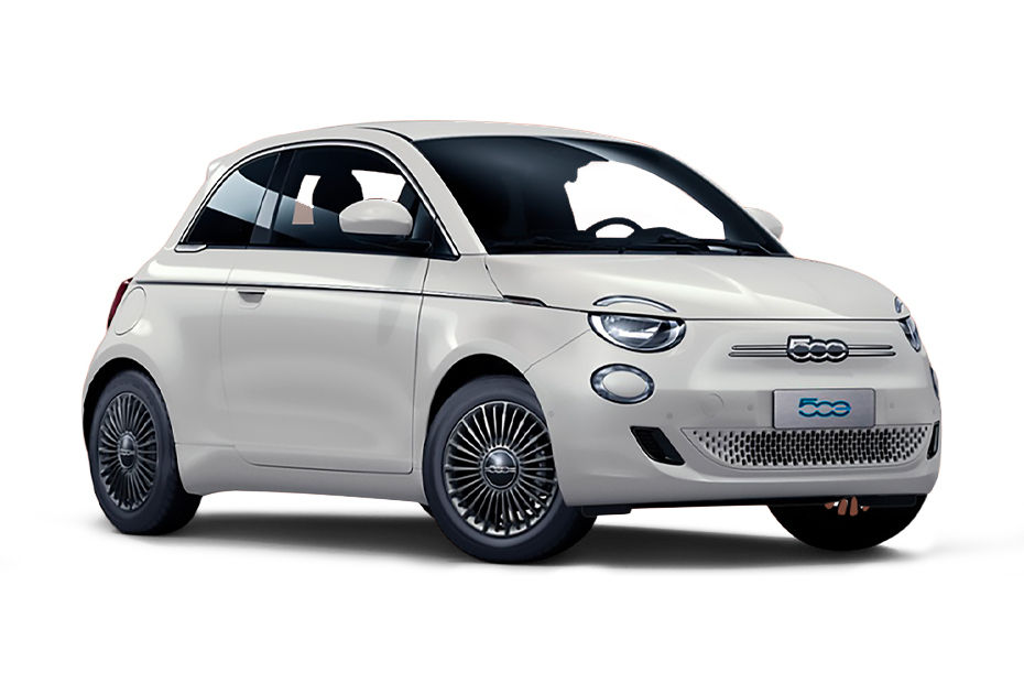 فيات 500E أبيض جليدي