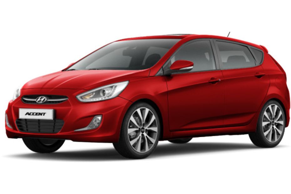 Hyundai Accent 5 DR Veloster Red
