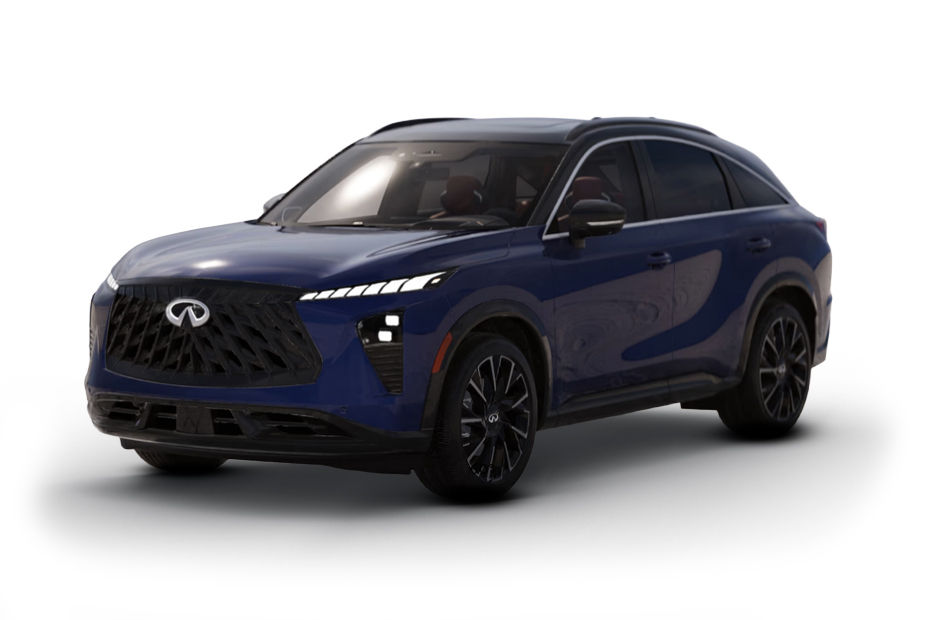 Infiniti QX65 Grand Blue Black Obsidian Two-Tone