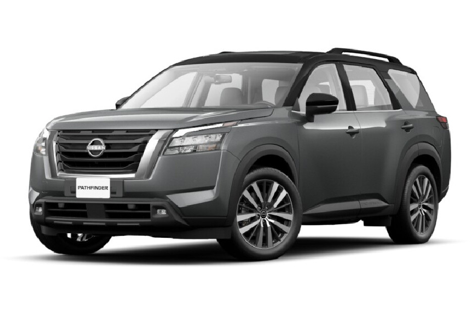 Nissan Pathfinder Gun metallic with super black roof Nissan Pathfinder Gun metallic with super black roof
