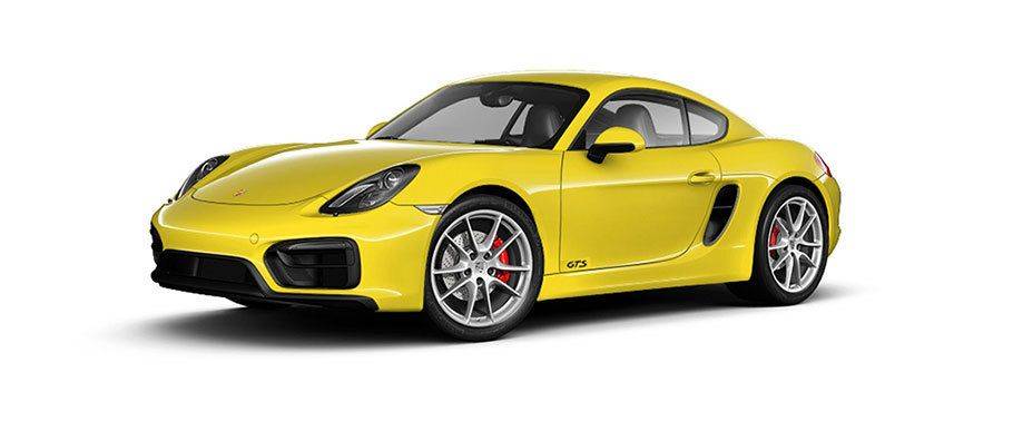 بورش Cayman GTS أصفر سباق بورش Cayman GTS أصفر سباق