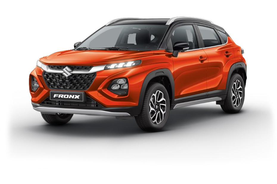 Suzuki Fronx Lucent Orange Pearl Metallic x Bluish Black Pearl Suzuki Fronx Lucent Orange Pearl Metallic x Bluish Black Pearl