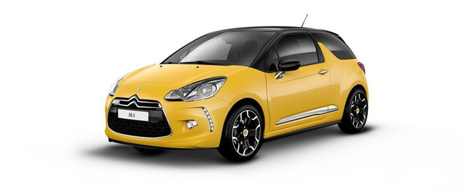 Citroen DS 3 Sport Yellow Citroen DS 3 Sport Yellow