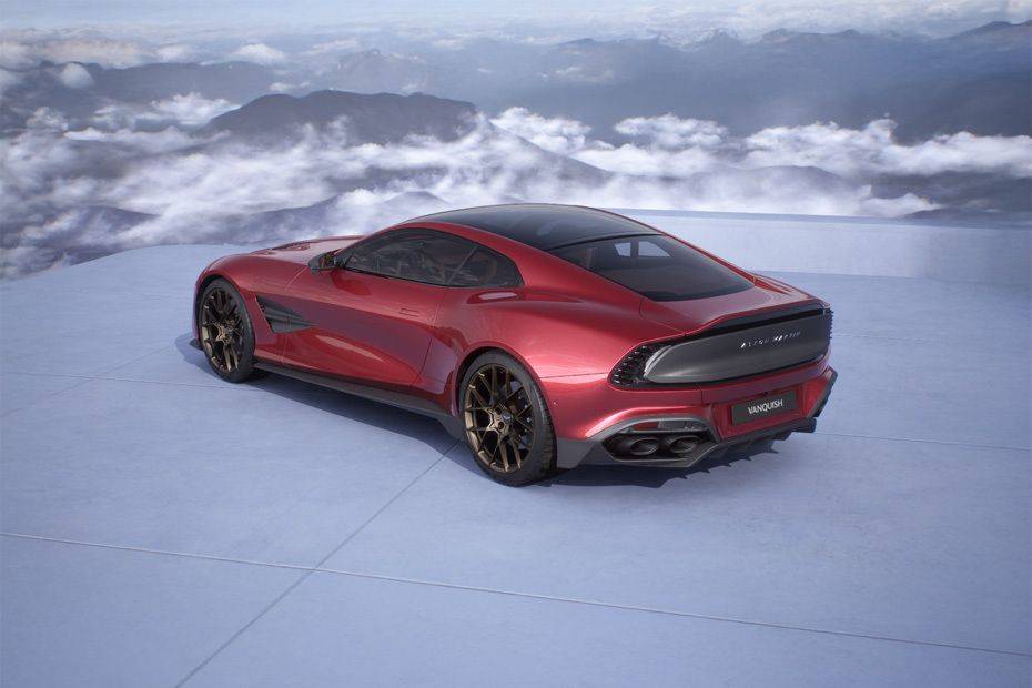 Rear Cross Side View of Aston Martin Vanquish Rear Cross Side View of Aston Martin Vanquish