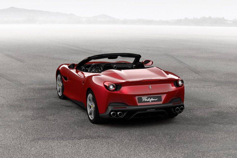 Rear Cross Side View of Ferrari Portofino Rear Cross Side View of Ferrari Portofino