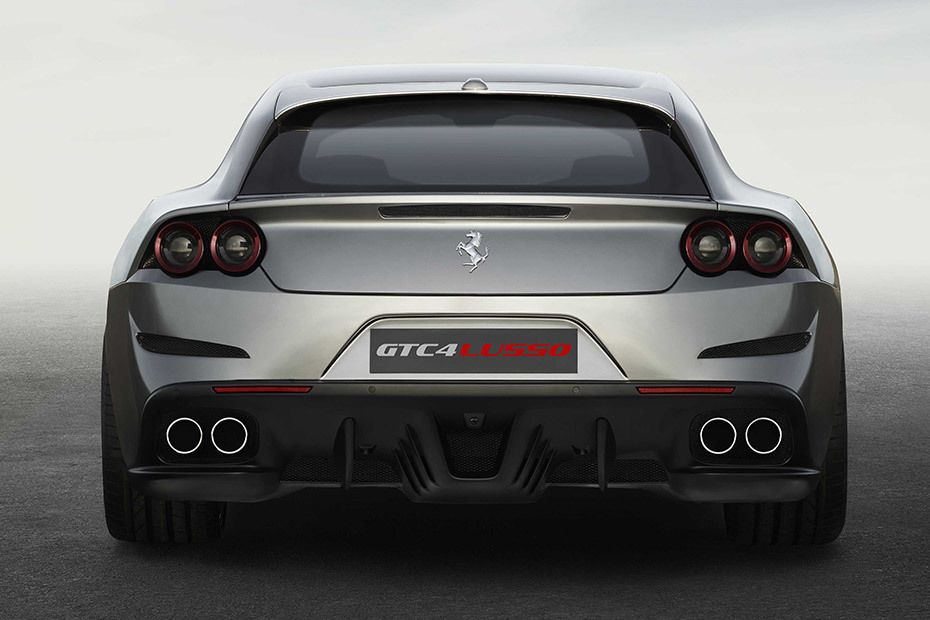 Full Rear View of Ferrari GTC4Lusso Full Rear View of Ferrari GTC4Lusso