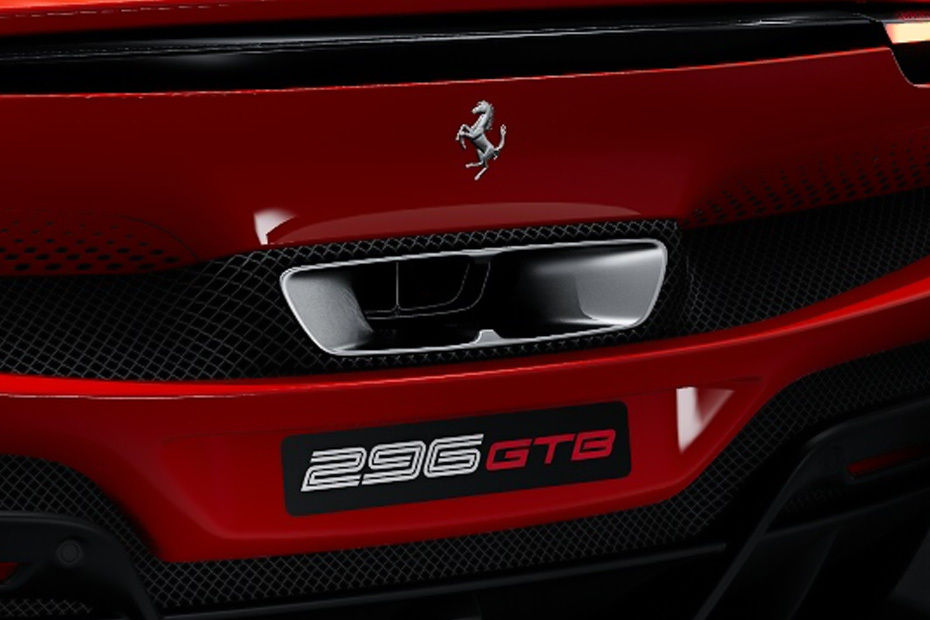 Exhaust Pipe of Ferrari 296 GTB