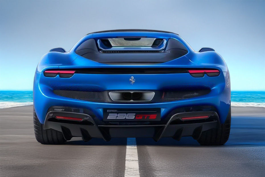 Full Rear View of فيراري 296 GTS