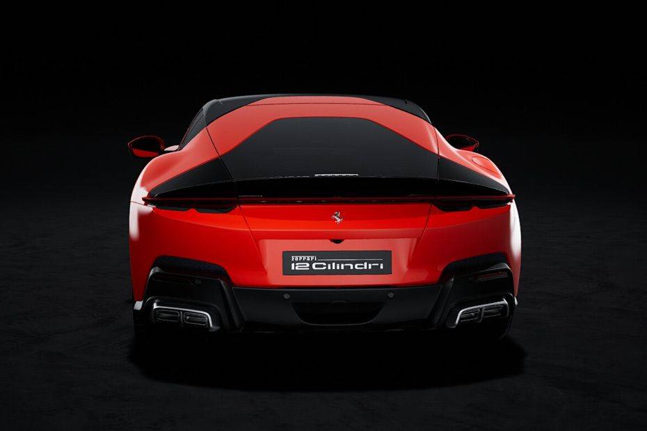 Full Rear View of Ferrari 12 Cilindri Full Rear View of Ferrari 12 Cilindri