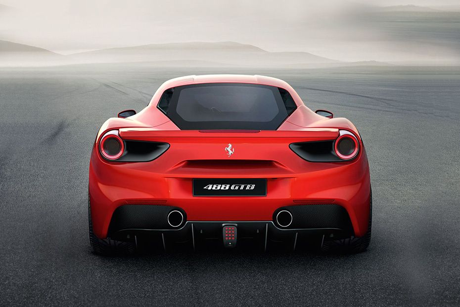 Full Rear View of Ferrari 488 GTB Full Rear View of Ferrari 488 GTB