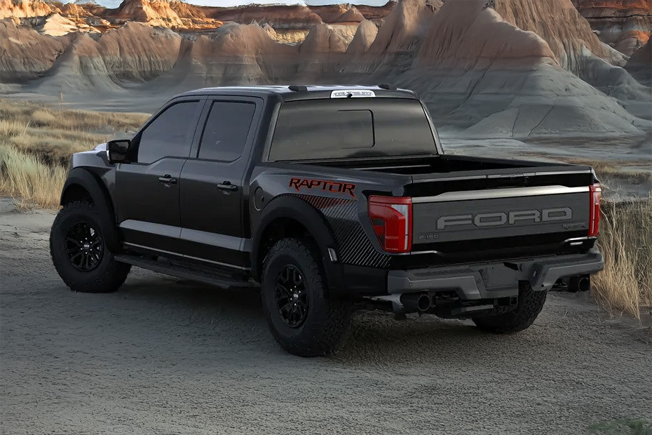 Rear Cross Side View of Ford F 150 Raptor Rear Cross Side View of Ford F 150 Raptor