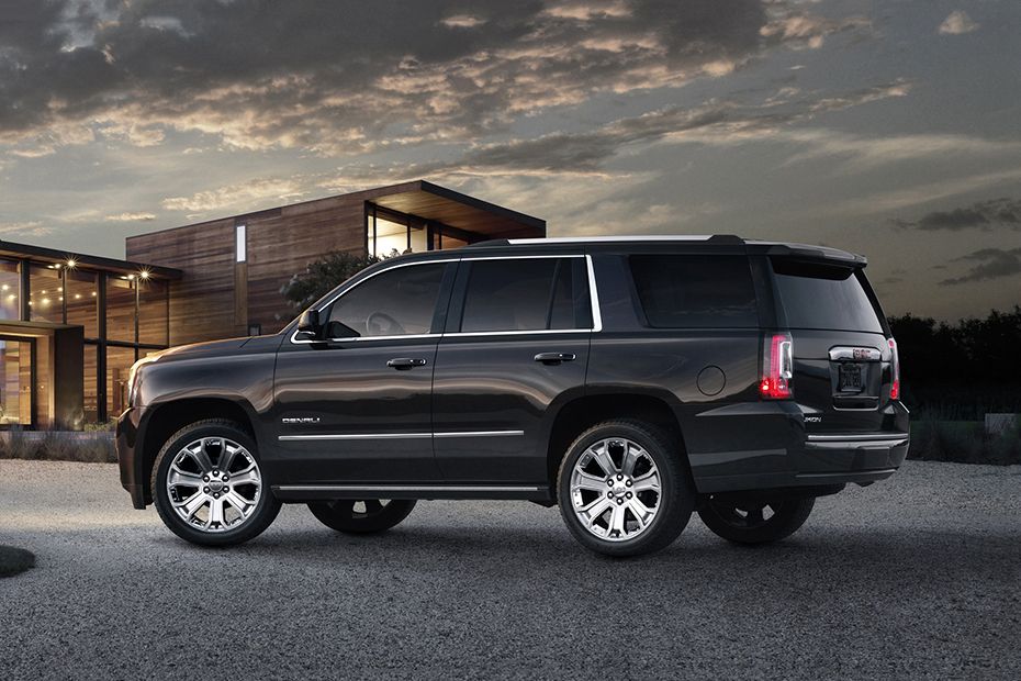 Rear Cross Side View of GMC Yukon Denali Rear Cross Side View of GMC Yukon Denali