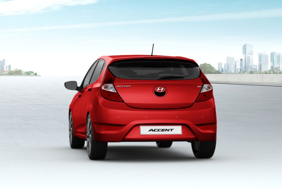 Rear Medium View of Hyundai Accent 5 DR