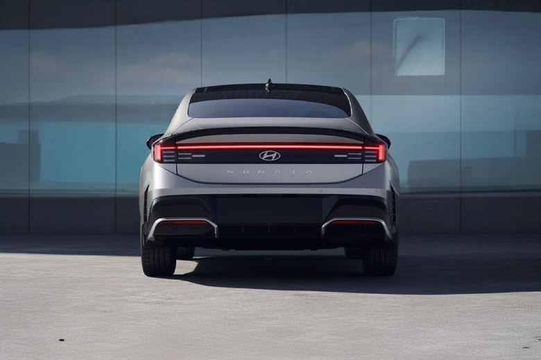 Full Rear View of Hyundai Sonata