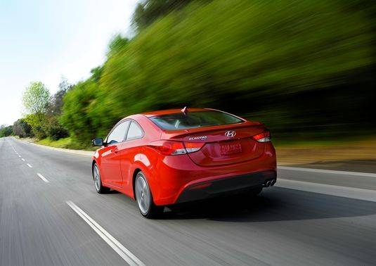 Elantra Coupe Side view Elantra Coupe Side view