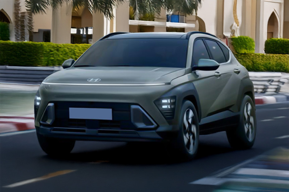 Hyundai  Kona Front angle low view Hyundai  Kona Front angle low view