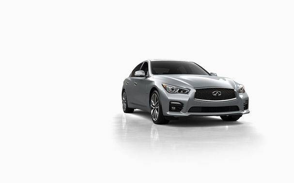 Infiniti Q50 Hybrid Front Medium View Infiniti Q50 Hybrid Front Medium View