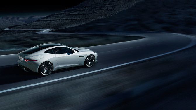 F Type Coupe Rear angle view F Type Coupe Rear angle view