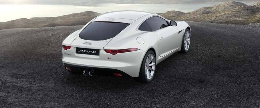 F Type S Coupe Rear angle view F Type S Coupe Rear angle view