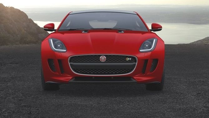 Full Front View of F Type R AWD Coupe Full Front View of F Type R AWD Coupe