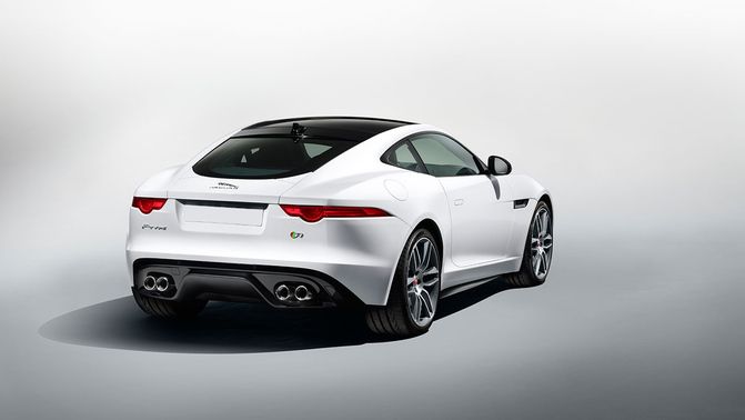 F Type R AWD Coupe Rear angle view F Type R AWD Coupe Rear angle view