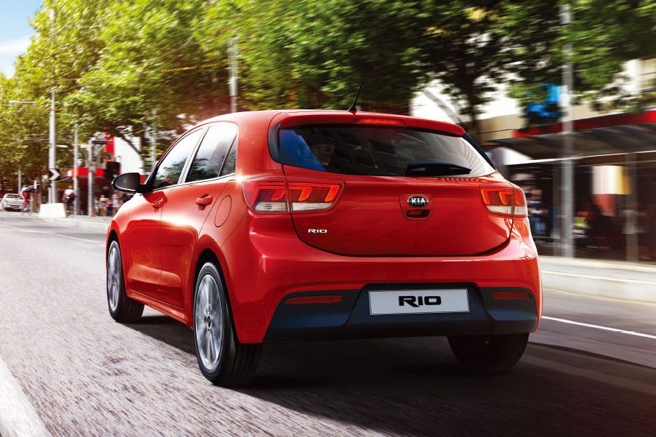 Rear Medium View of KIA Rio 5-Door Rear Medium View of KIA Rio 5-Door