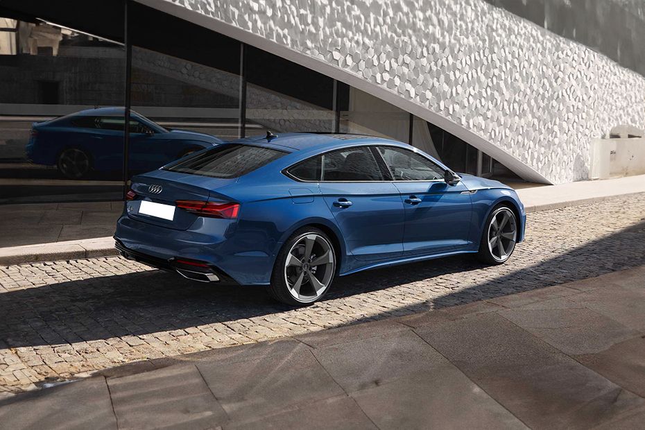 Rear Cross View of Audi A5 Sportback Rear Cross View of Audi A5 Sportback