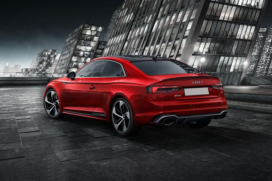 Rear Cross Side View of Audi RS 5 Coupe Rear Cross Side View of Audi RS 5 Coupe