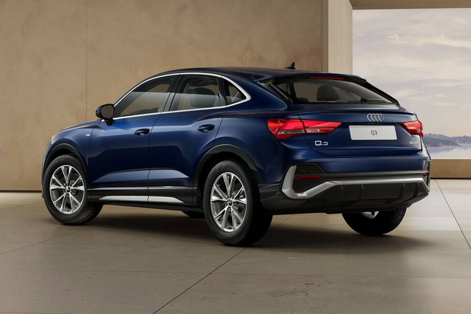 Rear Cross Side View of Audi Q3 Sportback Rear Cross Side View of Audi Q3 Sportback