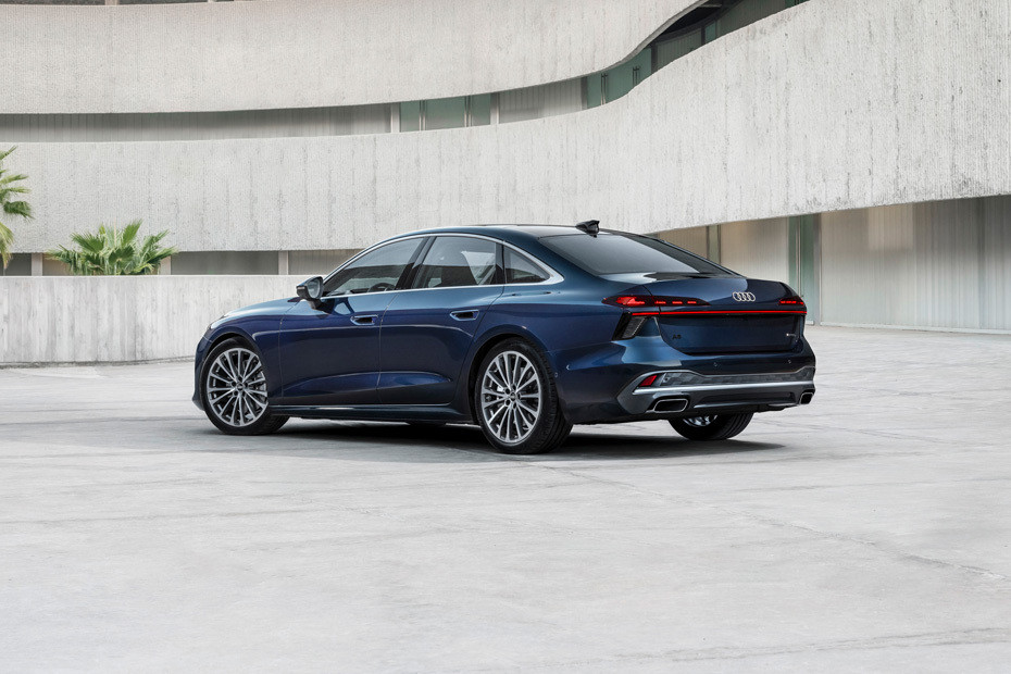 Rear Cross Side View of Audi A6 2025 Rear Cross Side View of Audi A6 2025