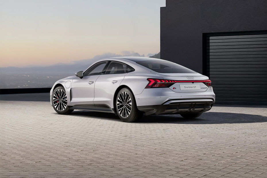 Rear Cross Side View of Audi S e-tron GT