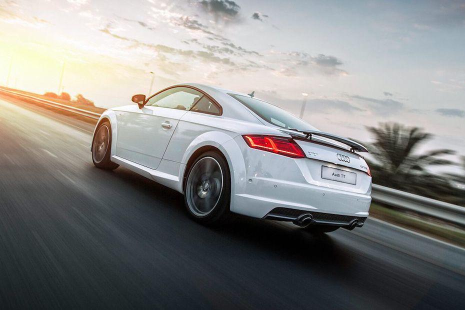 TT Coupe Rear Low Angle View TT Coupe Rear Low Angle View