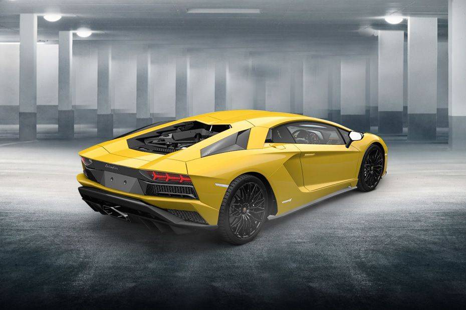 Aventador Rear angle view Aventador Rear angle view