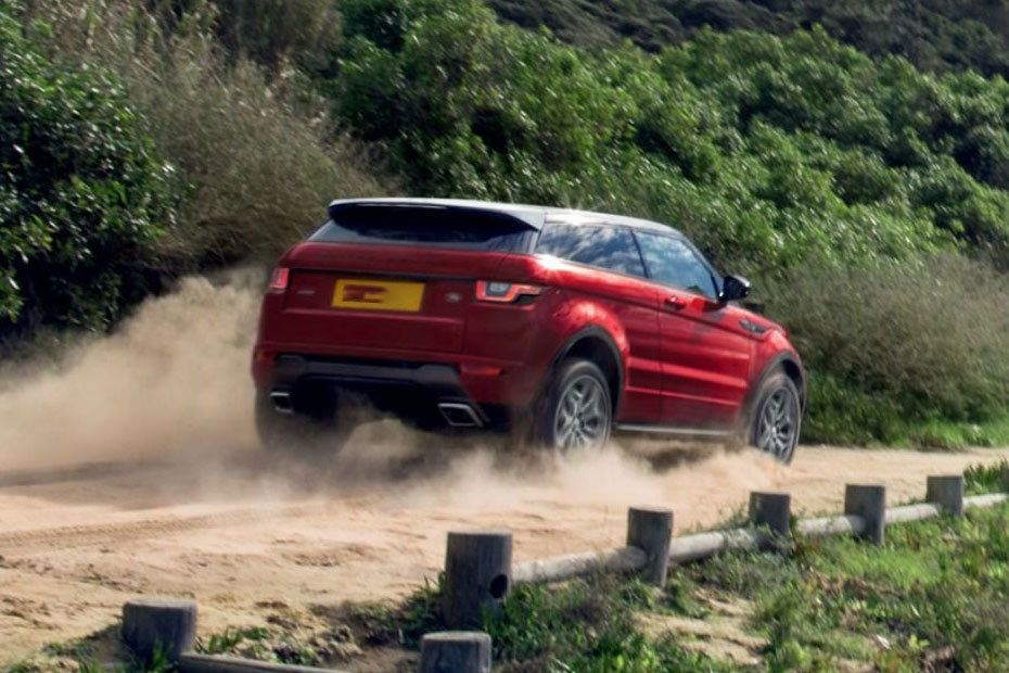 Range Rover Evoque 5 Door Rear Low Angle View Range Rover Evoque 5 Door Rear Low Angle View