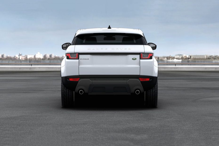 Full Rear View of Land Rover Range Rover Evoque Coupe Full Rear View of Land Rover Range Rover Evoque Coupe