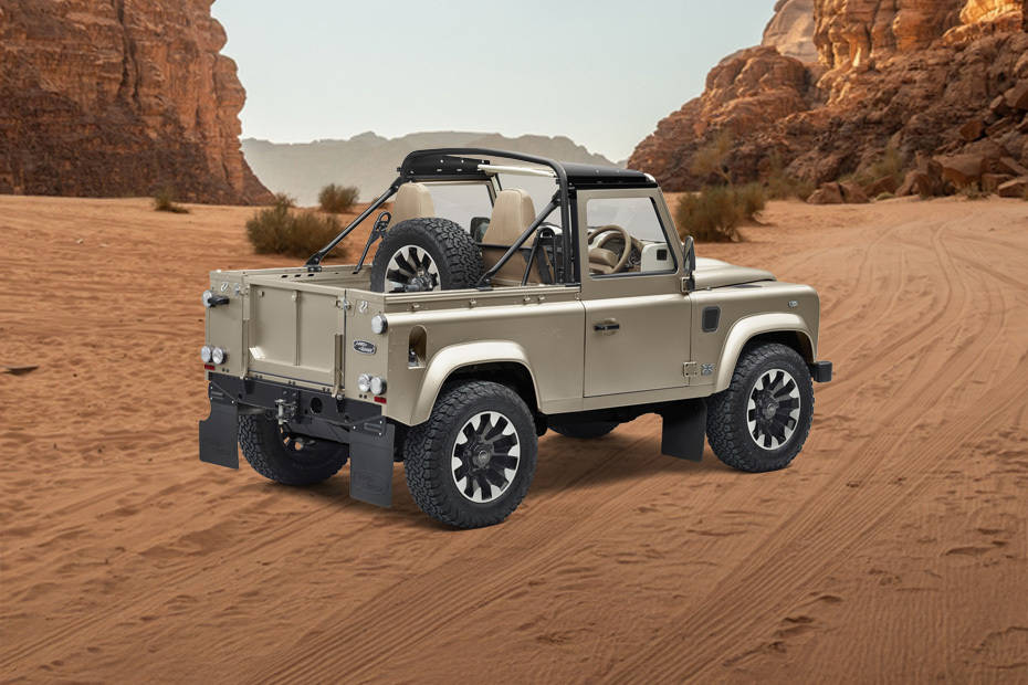 Classic Defender Rear angle view Classic Defender Rear angle view