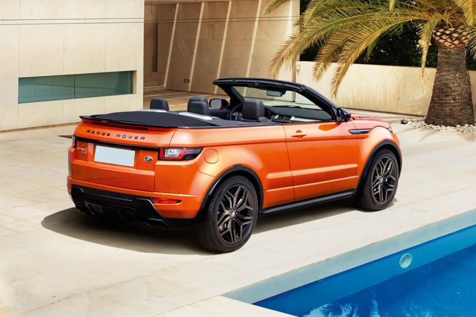 Range Rover Evoque Convertible Rear angle view Range Rover Evoque Convertible Rear angle view