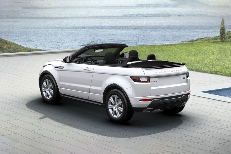 Rear Cross Side View of Land Rover Range Rover Evoque Convertible Rear Cross Side View of Land Rover Range Rover Evoque Convertible