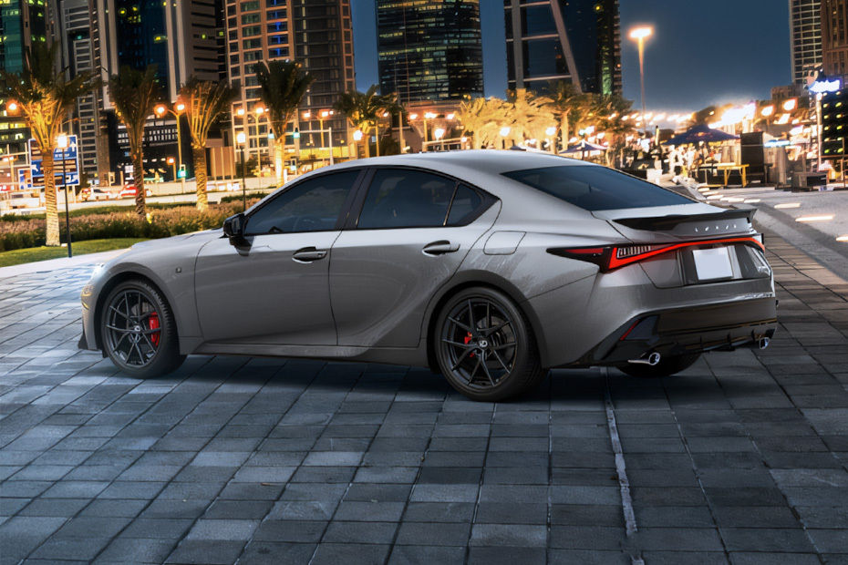 Rear Cross View of Lexus IS