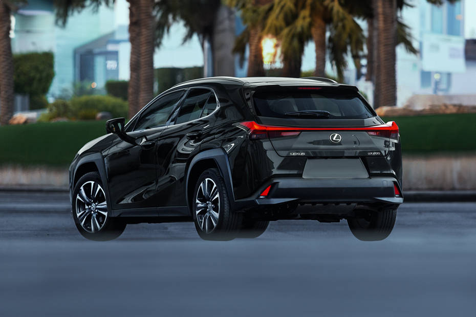 Rear Cross Side View of Lexus UX300H Rear Cross Side View of Lexus UX300H