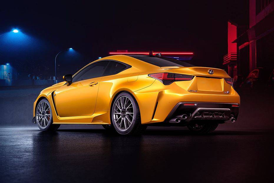 Rear Cross Side View of Lexus RC F Rear Cross Side View of Lexus RC F