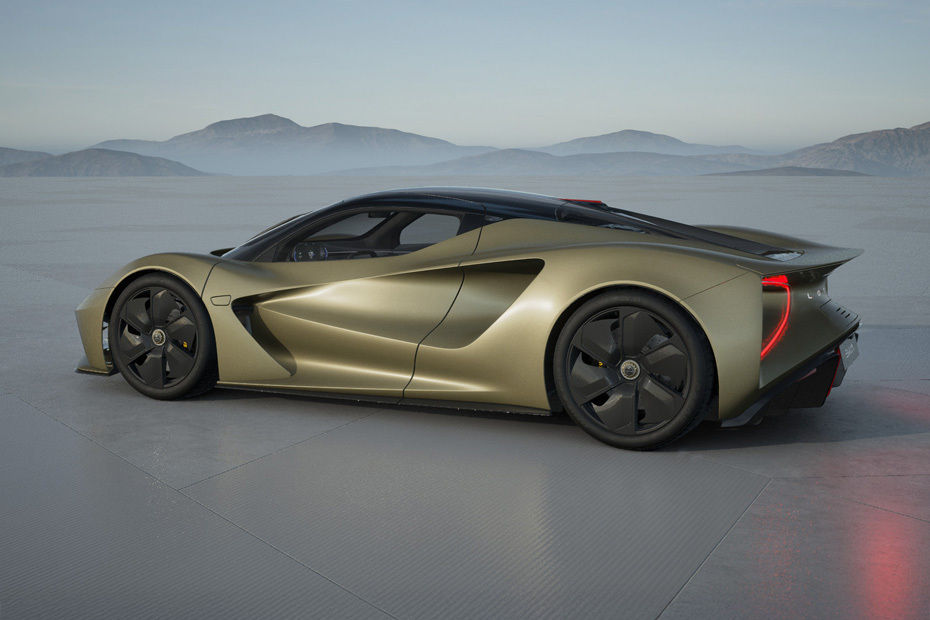 Rear Cross View of Lotus EVIJA