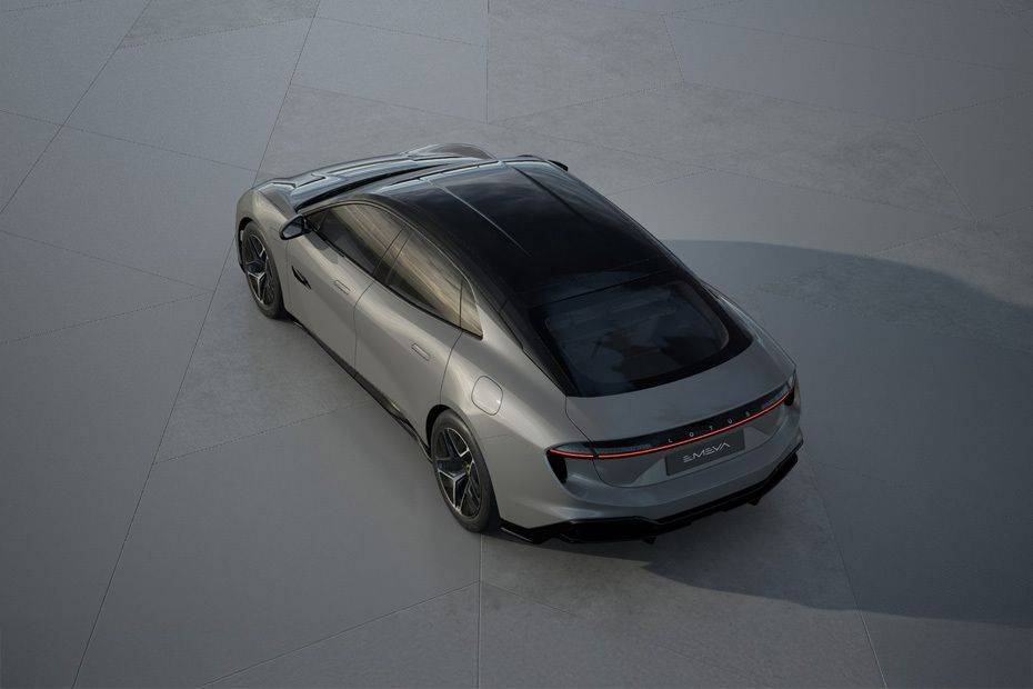 Rear Cross Side View of Lotus Emeya