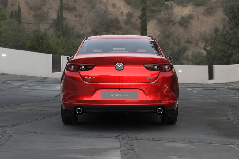 3 Sedan Rear angle view