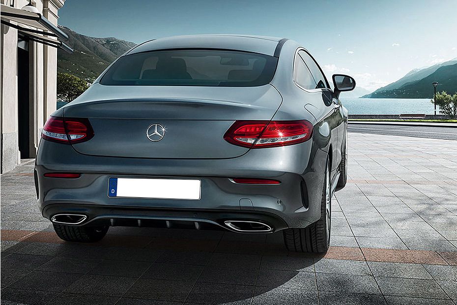 Rear Medium View of Mercedes-Benz C-Class Coupe Rear Medium View of Mercedes-Benz C-Class Coupe