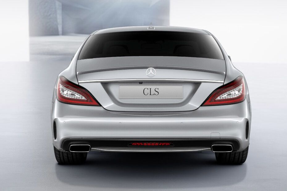 Full Rear View of Mercedes-Benz CLS-Class Coupe Full Rear View of Mercedes-Benz CLS-Class Coupe