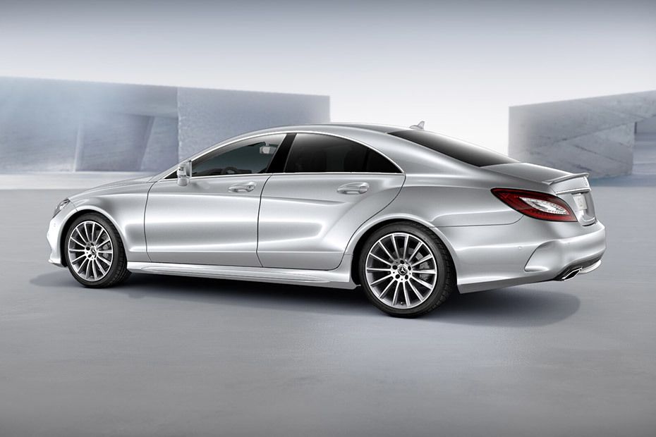 Rear Cross Side View of Mercedes-Benz CLS-Class Coupe Rear Cross Side View of Mercedes-Benz CLS-Class Coupe