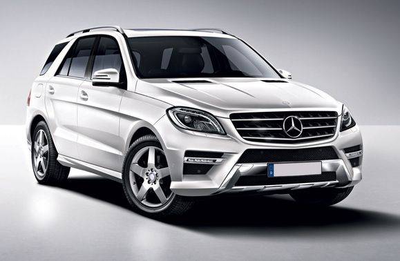 Mercedes-Benz M Class Front Medium View Mercedes-Benz M Class Front Medium View