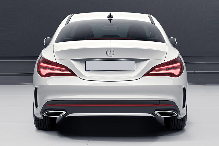 Full Rear View of Mercedes-Benz CLA-Class Full Rear View of Mercedes-Benz CLA-Class