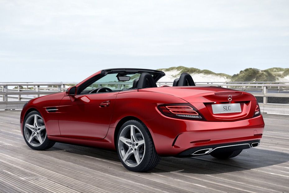 Rear Cross Side View of Mercedes-Benz SLC-Class Rear Cross Side View of Mercedes-Benz SLC-Class